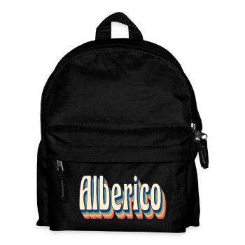 Alberico t-shirt retro vintage t-shirt gift - Kids' Backpack - black - Front