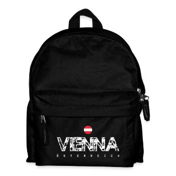 Vena Österreich Distressed Logo - Kinder Rucksack - Schwarz - Vorne