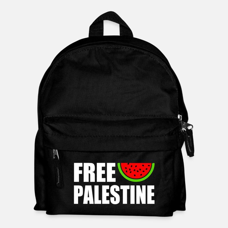 Free palestine - Kinder Rucksack - Schwarz