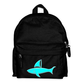 Sailor Shark - Sailing Shark - Kids' Backpack - black - Front