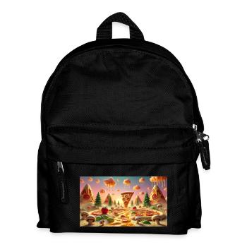 Pizza - Kids' Backpack - black - Front