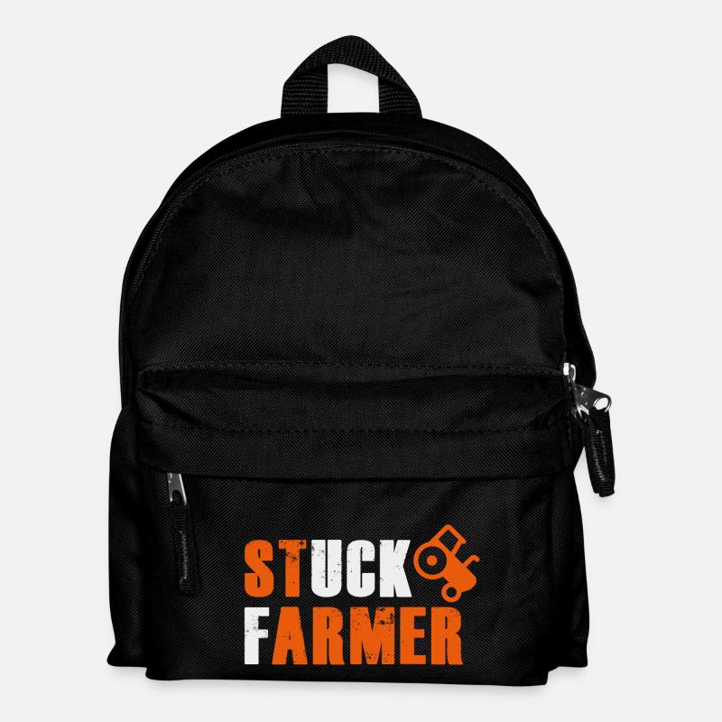 STUCK FARMER - Kids' Backpack - black