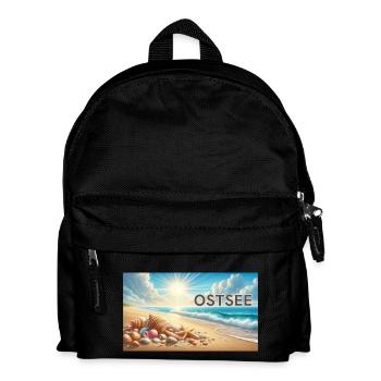 Ostsee - Kinder Rucksack - Schwarz - Vorne