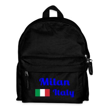 Milan, Italy - Stylish prints - Kids' Backpack - black - Front