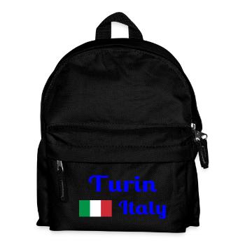 Turin, Italy - Stylish prints - Kids' Backpack - black - Front