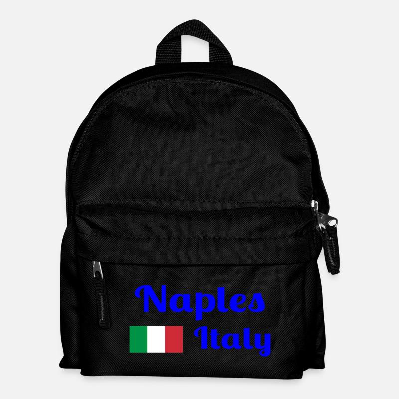 Naples Italia - Stylish prints - Kids' Backpack - black