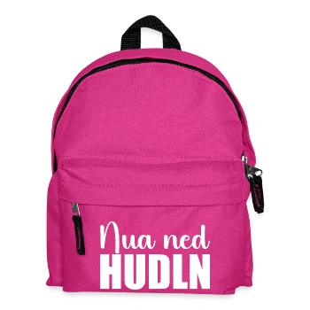 NUA NED HUDLN DIALEKT BAYRISCH ÖSTERREICHISCH - Kinder Rucksack - Fuchsia - Vorne
