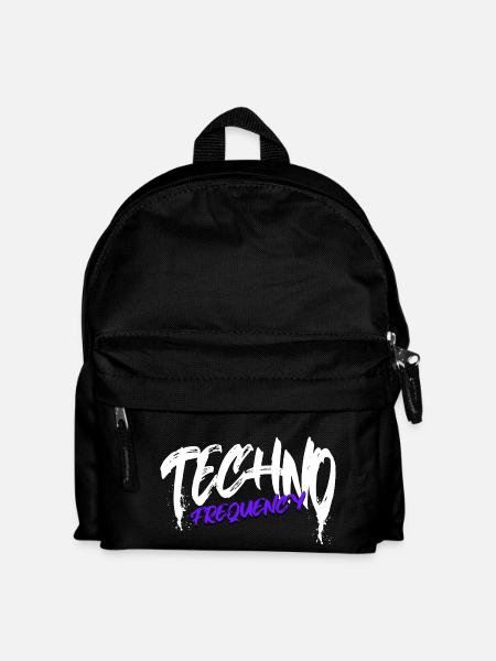 Techno - Kinder Rucksack - Schwarz