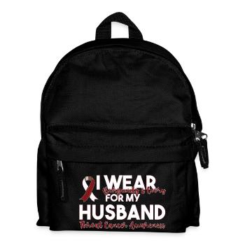Throat cancer - Kids' Backpack - black - Front