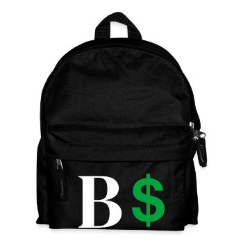 Letter b dollar - Kids' Backpack - black - Front