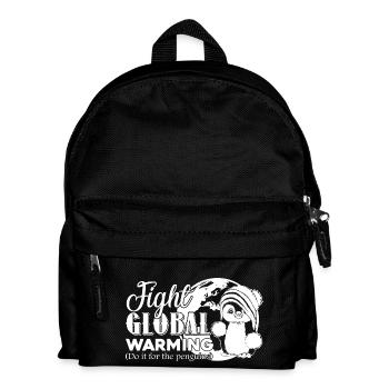 Earth Day Fight Global Warming - Kids' Backpack - black - Front