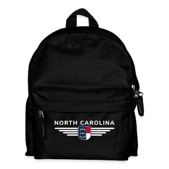 North Carolina Fan T-Shirt – Stylish & Unique - Kids' Backpack - black - Front
