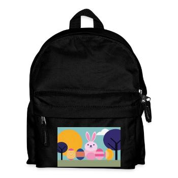 Easter Bunny No.07 - Kids' Backpack - black - Front