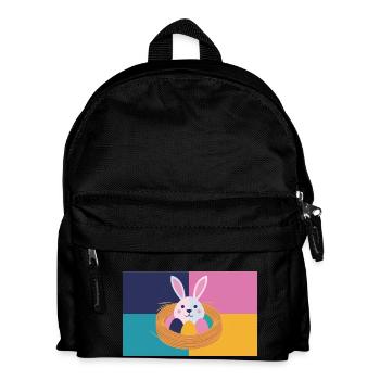 Easter Bunny No.05 - Kids' Backpack - black - Front
