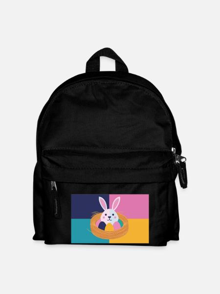 Osterhase No.05 - Kinder Rucksack - Schwarz