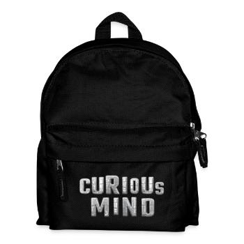 curious Mind metallic 3d - Kids' Backpack - black - Front