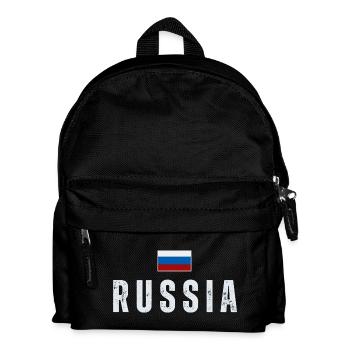 Russische Flagge, russischer Stolz - Kinder Rucksack - Schwarz - Vorne
