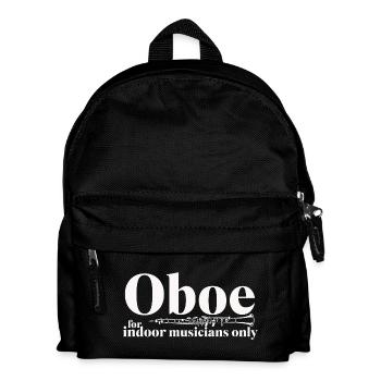 Oboe for Indoor Musicians - Oboist Oboist - Kids' Backpack - black - Front