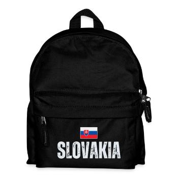 Slowakische Flagge, slowakischer Patriot - Kinder Rucksack - Schwarz - Vorne