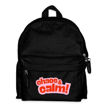 Chaos & Calm Contrast Design - Kids' Backpack - black - Front