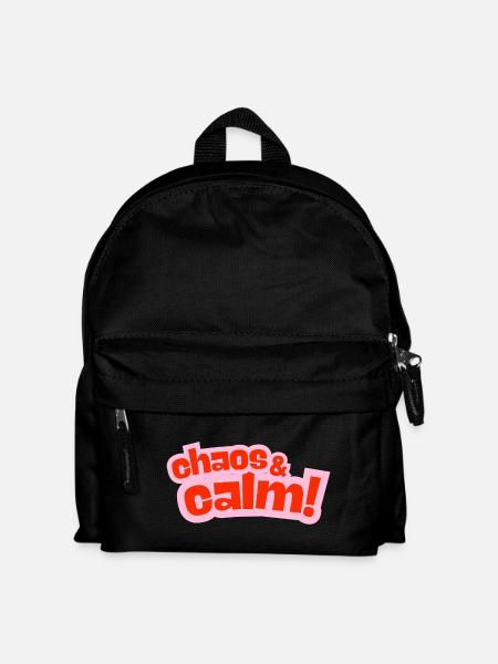 Chaos & Calm Kontrastdesign - Kinder Rucksack - Schwarz