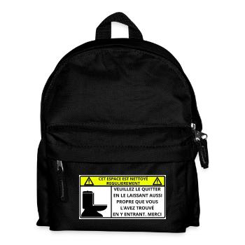 Raum - Kinder Rucksack - Schwarz - Vorne
