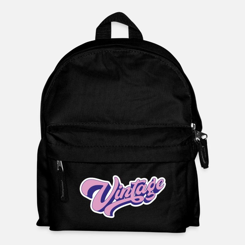 Vintage Rose - Kids' Backpack - black
