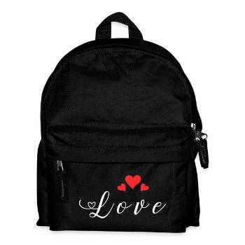 Love Heart Passion Feelings Declaration of Love - Kids' Backpack - black - Front