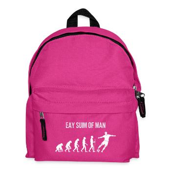 Evolution du football - Design rétro des joueurs de football - Sac à dos Enfant - fuchsia - Devant