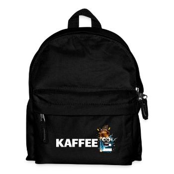 Coffee Mascot Splash - Kids' Backpack - black - Front