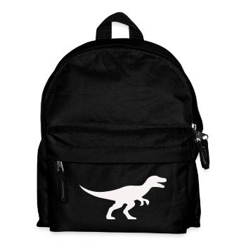 Raptor T Rex Silhouette - Kids' Backpack - black - Front
