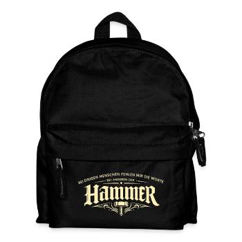 Bei einigen fehlen die Worte anderen der Hammer - Kinder Rucksack - Schwarz - Vorne