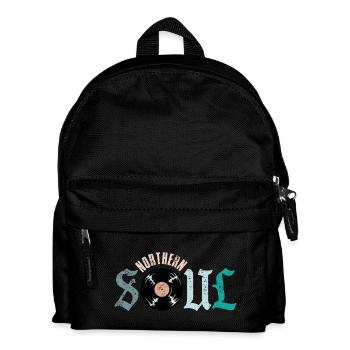 Northern Soul Music Vinyl - Kinder Rucksack - Schwarz - Vorne