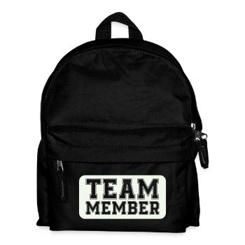 Varsity-style team member - Kids' Backpack - black - Front