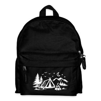 Tente de camping - Sac à dos Enfant - noir - Devant