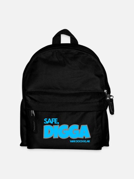 SAFE. DIGGA, IT WAS CLEAR. - Kids' Backpack - black