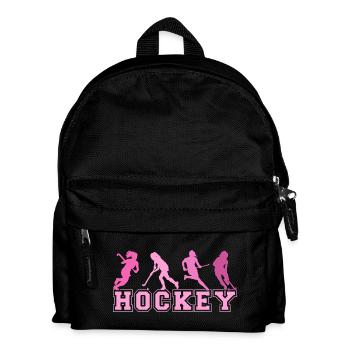Hockey Feldhockey Hallenhockey Für Mädchen - Kinder Rucksack - Schwarz - Vorne
