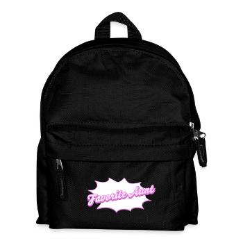Schriftzug Favorite Aunt für die Lieblingstante - Kinder Rucksack - Schwarz - Vorne