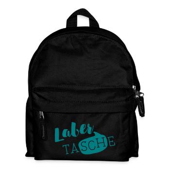 Die LABER TASCHE - Kinder Rucksack - Schwarz - Vorne