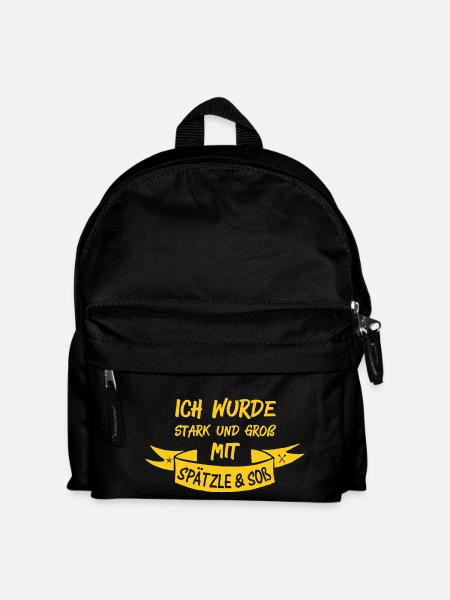 SPÄTZLE & SOß - Kinder Rucksack - Schwarz