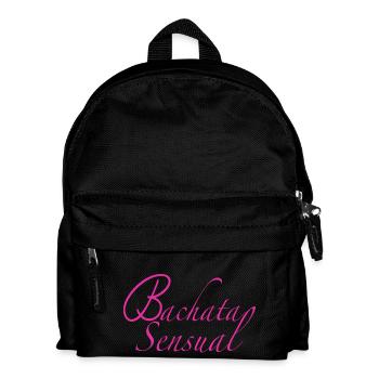 Bachata Sensual pink - Bachata Dance Shirts - Kids' Backpack - black - Front