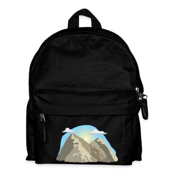 climbing ladder klettern leiter cycling mountain s - Kinder Rucksack - Schwarz - Vorne