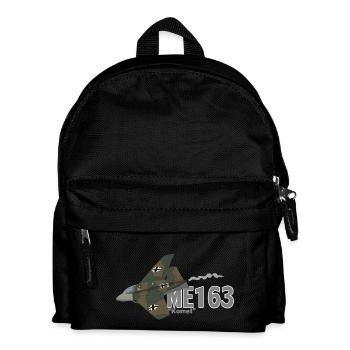 Me 163 Komet (Schreiben) - Kinder Rucksack - Schwarz - Vorne