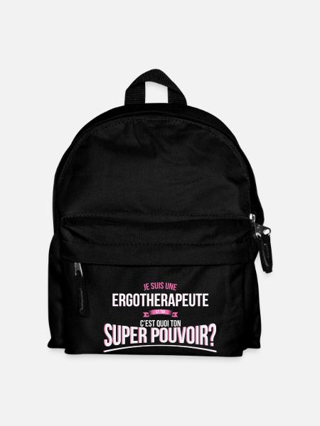 Ergotherapeute super pouvoir cadeau - Sac à dos Enfant - noir