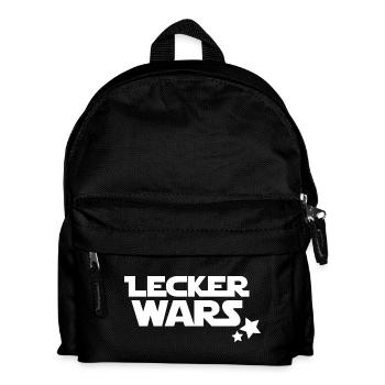 lecker wars - Kinder Rucksack - Schwarz - Vorne
