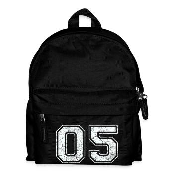 05 in white in the used look - Kids' Backpack - black - Front