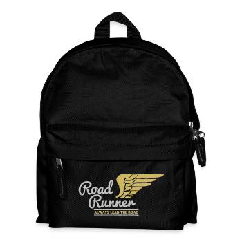 Biker Bild - Kinder Rucksack - Schwarz - Vorne