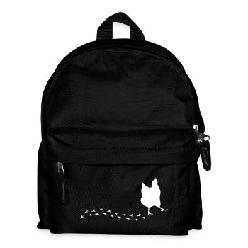 Witziges Huhn - Kinder Rucksack - Schwarz - Vorne