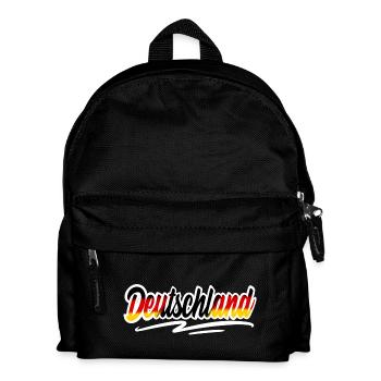 Deutschland - Kinder Rucksack - Schwarz - Vorne