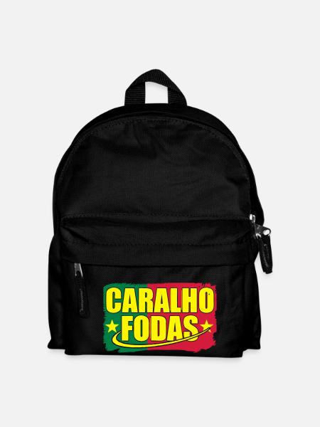 Caralho Fodas - Kinder Rucksack - Schwarz
